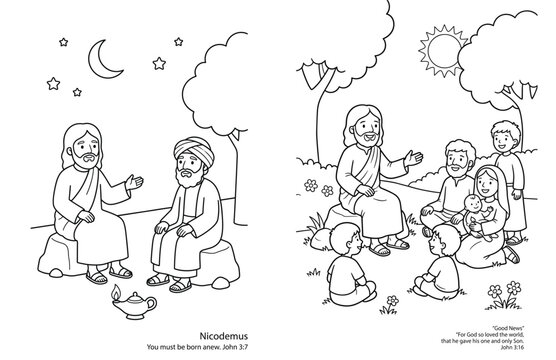 Jesus Teaches Nicodemus and Others