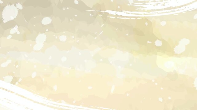 Abstract Beige Watercolor Wash With Splatters 4K