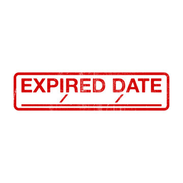 expired date stamp illustration element