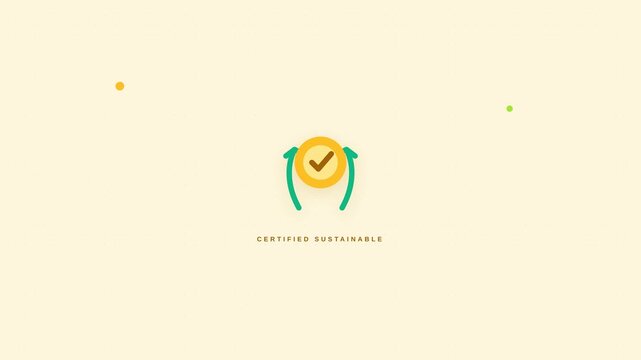 Motion of a digital checkmark icon representing approval or success in a dynamic video sequence.