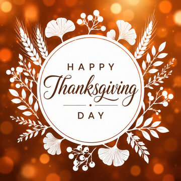 Happy Thanksgiving card design