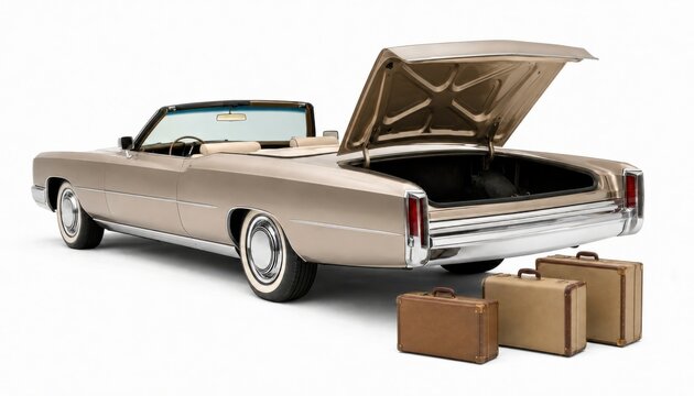 Luxury Convertible With Period Luggage