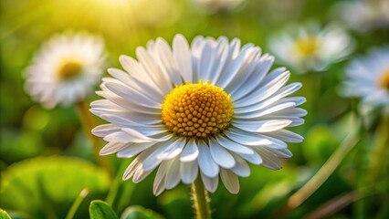 Fototapeta premium Common daisy bellis perennis
