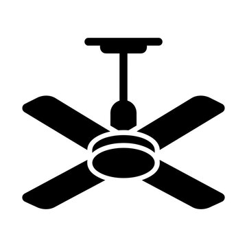 ceiling fan glyph icon