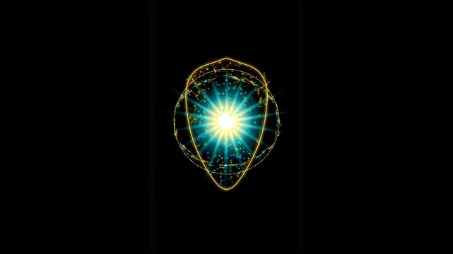 Abstract Energy Bloom Bursting and Pulsating with Light and Particles
