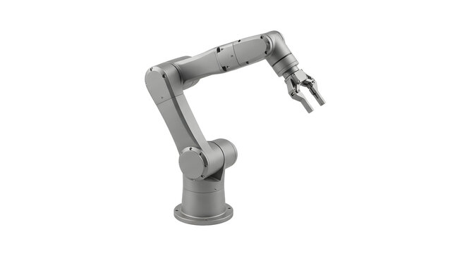 Industrial Grey Mechanical Robotic Arm