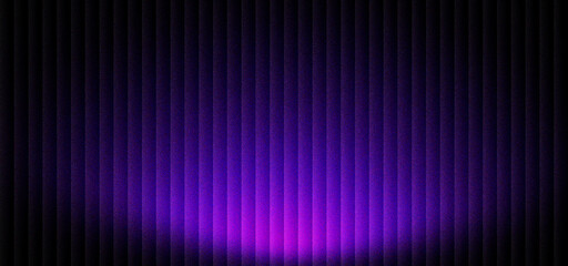 Futuristic purple neon light background with vertical lines. Dark violet glowing stage backdrop for gaming and technology. Abstract neon light texture for modern digital marketing banners.