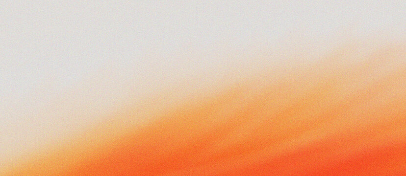Abstract orange gradient background with soft blurred texture. Vibrant warm sunset color transition for minimalist web design. Smooth peach and white atmospheric backdrop for creative media.