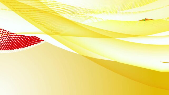 Abstract Flow of Yellow Curves 4K