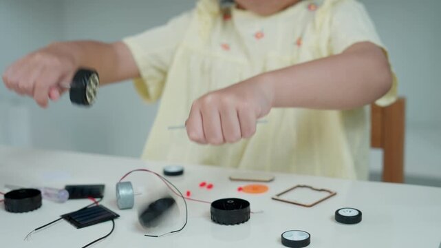 Electronic Activity Kit, STEM science toy,  child learn electrical processes through hand on experience without screen time, emotional intelligence, intellectual intelligence, executive function.