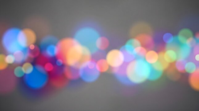 Blurred color orbs merging across a neutral gray field
