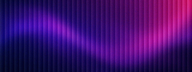 Abstract purple neon background with vertical lines, vibrant violet light wave on dark textured surface. Modern glowing stripe pattern for digital banners, futuristic synthwave aesthetic art.