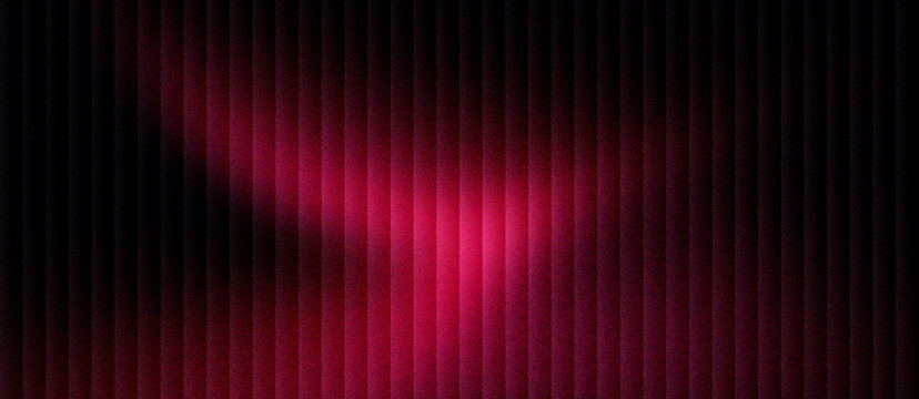 Abstract magenta stage curtain background with vertical pleats. Dark pink theater backdrop with soft spotlight illumination. Elegant velvet fabric texture for luxury event and cinema posters.