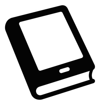 Ebook Reader Icon Digital Book and Education Symbol