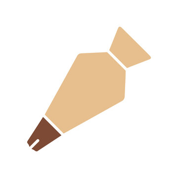 Minimalist Pastry Bag Icon for Bakery and Cake Decorating