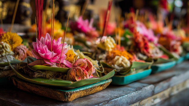 Balinese Temple Offering Canang