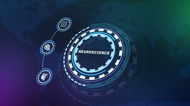 Neuroscience and neural network concept illustrating brain research, cognitive technology, and digital intelligence.