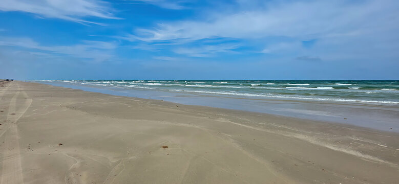 Malaquite Beach near Corpus Christi in Texas