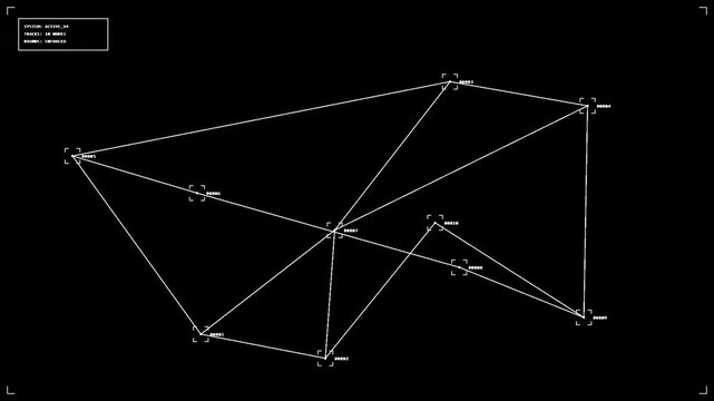 futuristic scanning hud overlay diagonal tracking vector system coordinate flow graphic motion overlay video footage HD