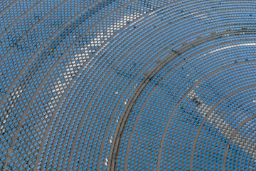 Fototapeta premium Molten salt tower solar thermal power plant, new energy, super mirror power plant, prism tower