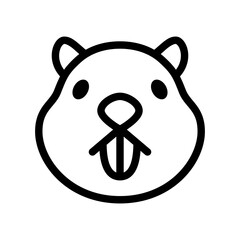 Beaver Icon, Cute Animal © Sulaiman