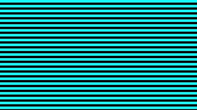 Neon cyan and black horizontal lines pattern background, minimalist abstract motion loop