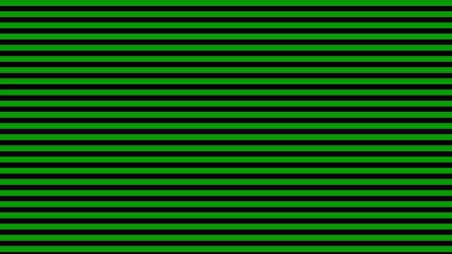 Green and black horizontal lines pattern background, seamless motion loop stripes