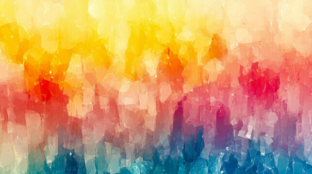Colorful rainbow polygon background