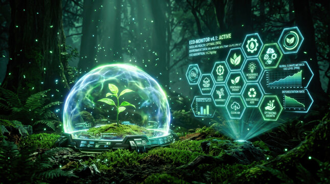 Holographic Earth and Environmental Data in a Forest