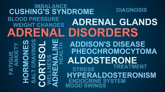 Adrenal Disorders Word Cloud