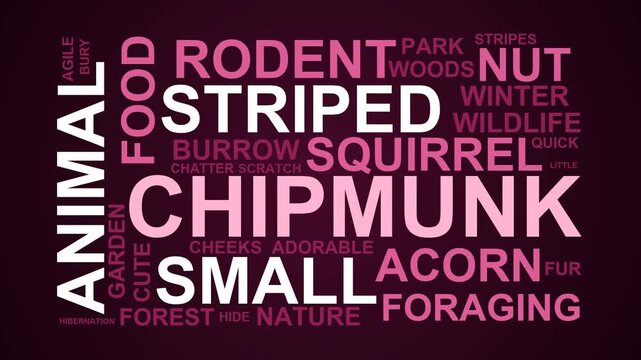 Chipmunk Word Cloud