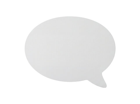 Empty speech bubble isolated on transparent background