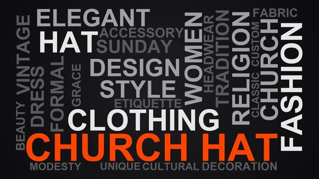 Church Hat Word Cloud