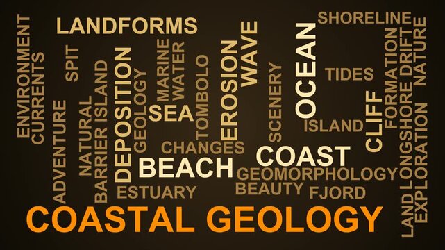 Coastal Geology Word Cloud