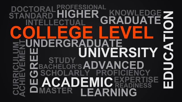 College Level Word Cloud