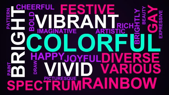 Colorful Word Cloud