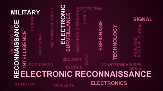 Electronic Reconnaissance Word Cloud
