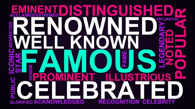 Famous Word Cloud