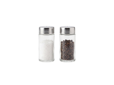 Salt and pepper shakers isolated on transparent background