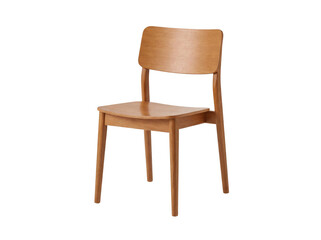 Fototapeta premium Modern wooden dining chair isolated on transparent background