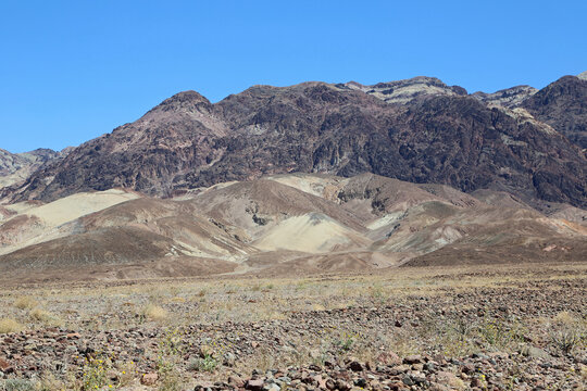 The valley and Funeral Mountains - Death Valley National Park, California
