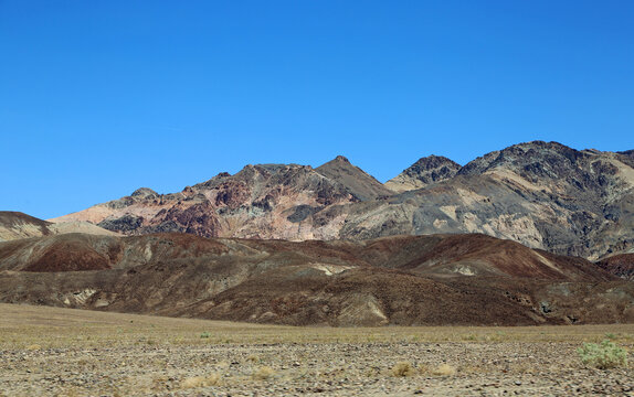 Landscape with colorful cliffs - Death Valley National Park, California