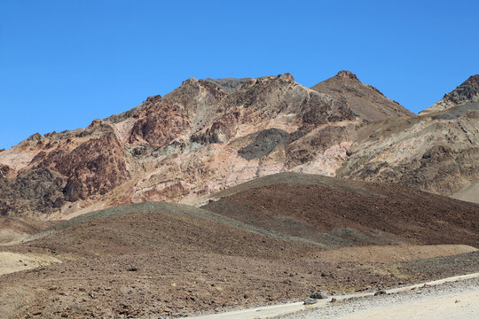 Brown and pink cliffs - Death Valley National Park, California