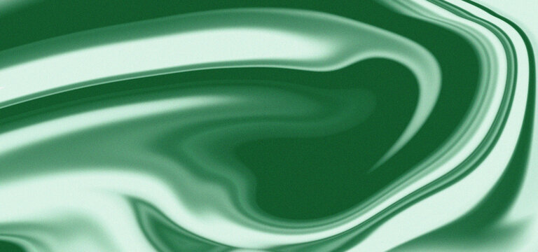 Abstract green and white swirling liquid surface texture gradient motion