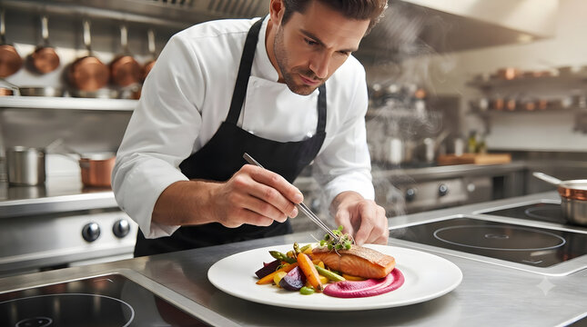 Professional Chef in Modern Kitchen