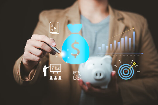 A financial advisor develops a savings strategy through financial planning, wealth management, budget goals, investment growth, income analysis, retirement planning, long-term financial security.