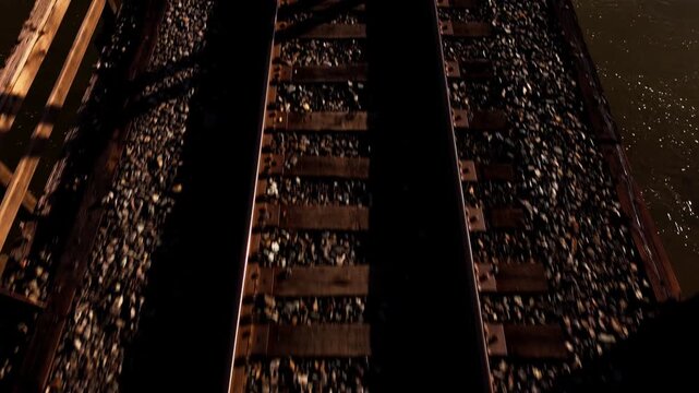 Slowly entering a train bridge near Grand Junction, Colorado. Filmed mid morning in the late summer. Passes over the Colorado River.