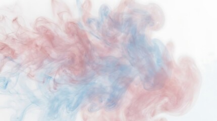 Fototapeta premium Overlapping pastel blue and pink smoke wisps