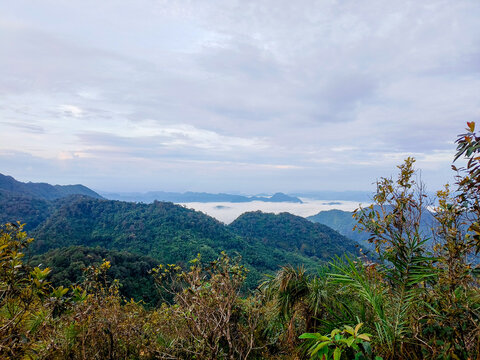 LERKWADOR Mountain or Mountain of Faith view at Mae Wa Luang, Tha Song Yang District, Tak,Thailand