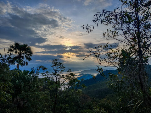 LERKWADOR Mountain or Mountain of Faith view at Mae Wa Luang, Tha Song Yang District, Tak, Thailand